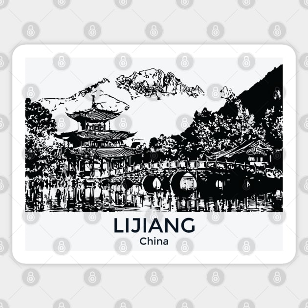 Lijiang - China Sticker by Lakeric
